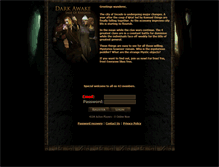 Tablet Screenshot of darkawake.com
